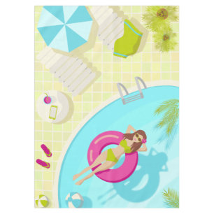 Schwimmbäder in Bikini Sommerstrand Tischdecke