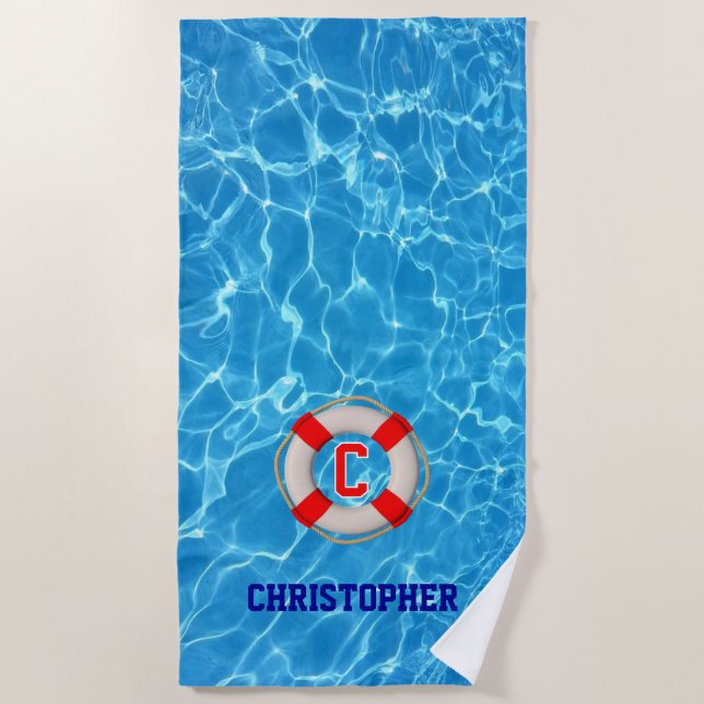 Schwimmbäder LIfesaver Strandtuch (Vorderseite)