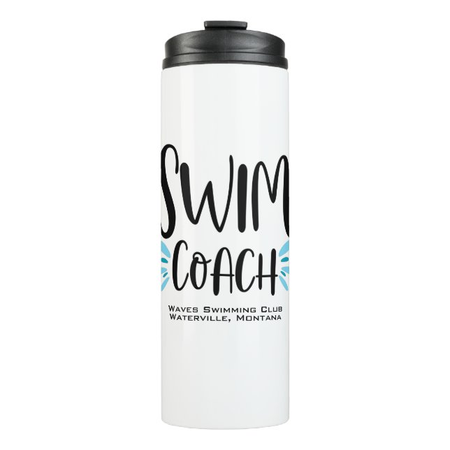 Schwimmbäder Niedlich Schwimmen Thermosbecher (Vorderseite)