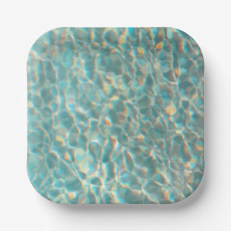 Schwimmbadwasser-Druckpapier-Schale Pappteller