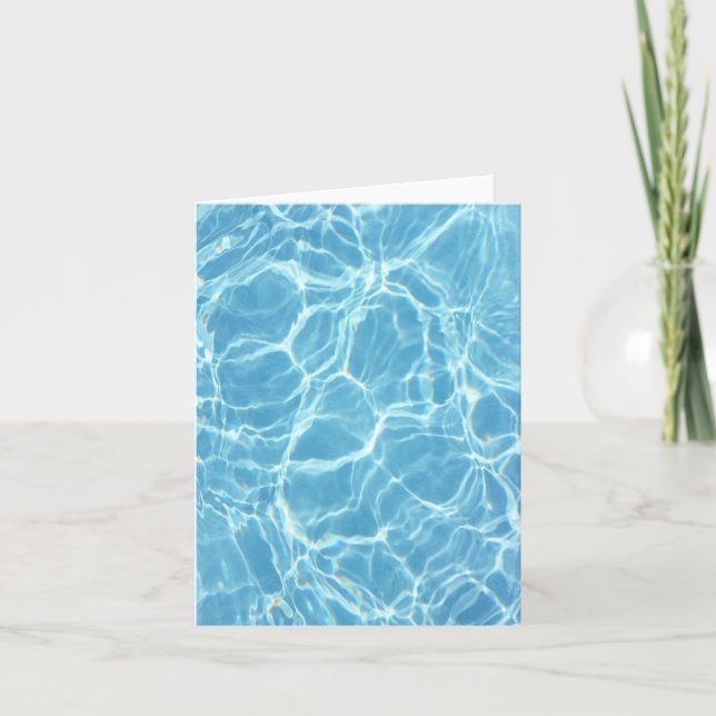 Schwimmbadwasserkarte Karte (Vorderseite)