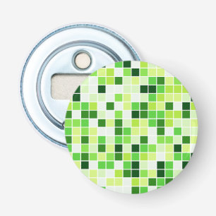 Schwimmbecken, grüne Mosaikfliesen, geometrisches  Flaschenöffner