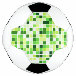 Schwimmbecken, grüne Mosaikfliesen, geometrisches  Fußball