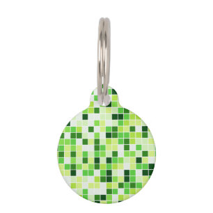 Schwimmbecken, grüne Mosaikfliesen, geometrisches  Haustiermarke