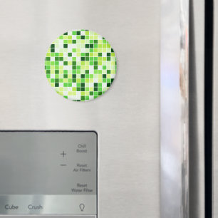 Schwimmbecken, grüne Mosaikfliesen, geometrisches  Magnet