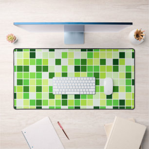 Schwimmbecken, grüne Mosaikfliesen, geometrisches  Schreibtischunterlage