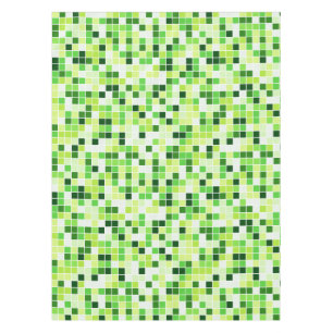 Schwimmbecken, grüne Mosaikfliesen, geometrisches  Tischdecke
