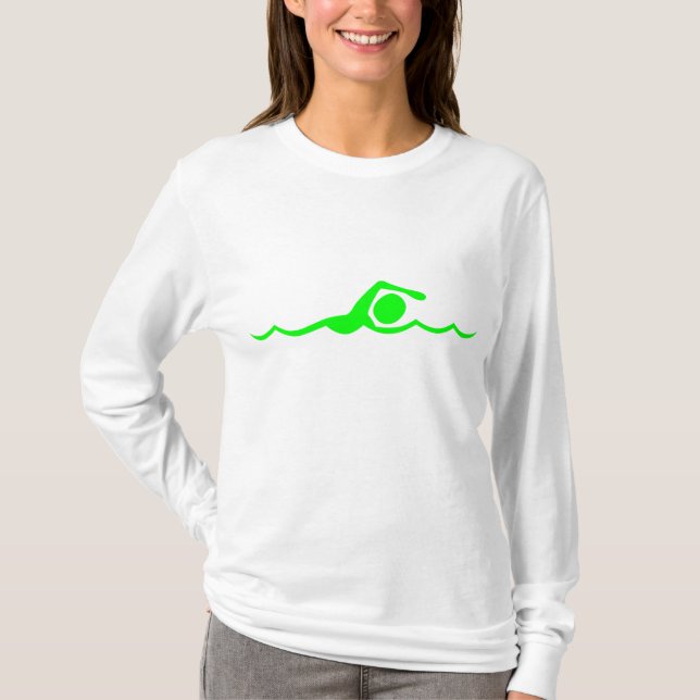 Schwimmbild: Grün T-Shirt (Vorderseite)