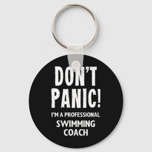 Schwimmcoach-Design für Schwimmteam-Schwimmer-Lehr Schlüsselanhänger