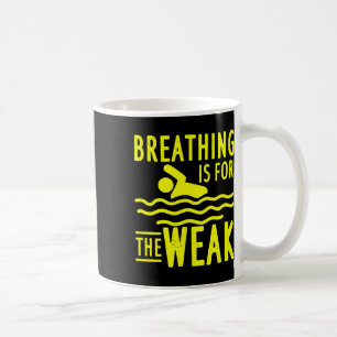 Schwimmdesign für Schwimmteam-Schwimmer - Atmung Kaffeetasse