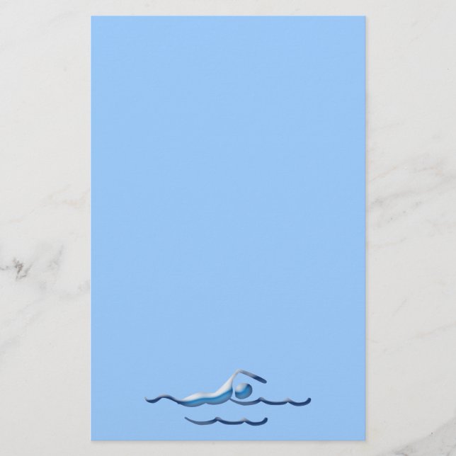 SCHWIMMEN 2 Briefpapier (Vorderseite)