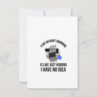 SCHWIMMEN (5) DANKESKARTE