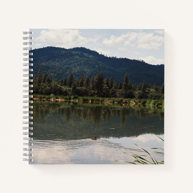 Schwimmen allein...... notizbuch (Vorderseite)