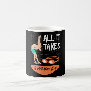 Schwimmen - Alles, was es braucht, ist alles, was Kaffeetasse