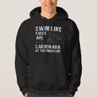 Schwimmen, als gäbe es Carbonara Funny schwimmen S Hoodie