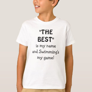 Schwimmen Bester Sport Zitat T-Shirt