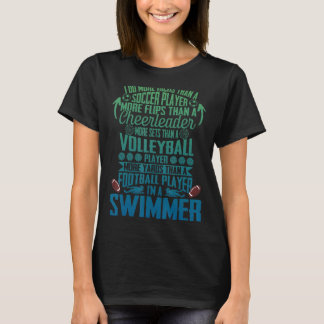 Schwimmen bin ich ein Schwimmer Ich tue mehr als e T-Shirt