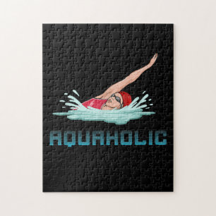 Schwimmen Cap Goggles Schwimmen Liebe Funny Swimme Puzzle