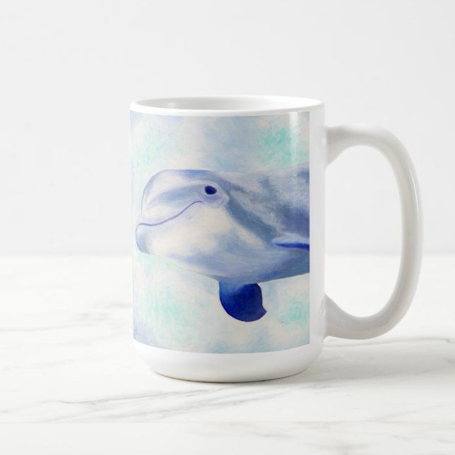 Schwimmen-Delphin-Tasse Kaffeetasse (Rechts)