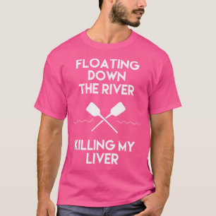 Schwimmen den Fluss entlang, der meine leberne, so T-Shirt