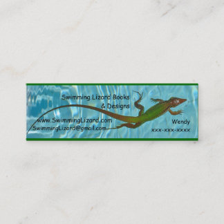 Schwimmen-Eidechsenkontaktkarten - Kopie Mini Visitenkarte