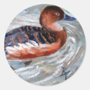 Schwimmen-Enten-Aufkleber Runder Aufkleber