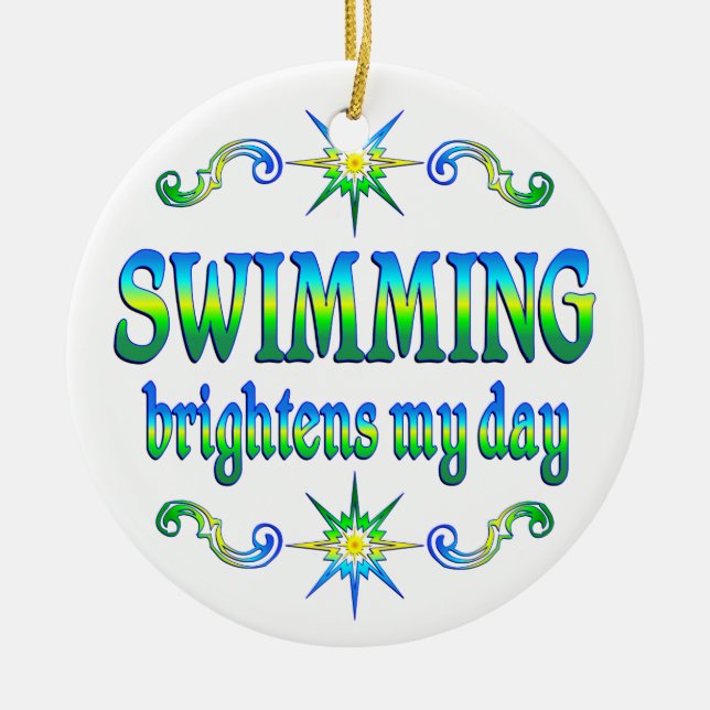 Schwimmen erhellt keramik ornament (Vorne)