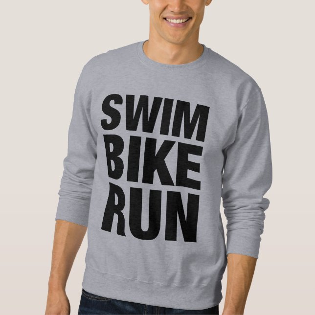 Schwimmen-Fahrrad-Lauf Sweatshirt (Vorderseite)