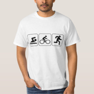 Schwimmen, Fahrrad, Lauf - Triathlon T-Shirt