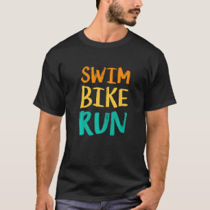 Schwimmen Fahrrad Laufen Grafik Laufen Schwimmen R T-Shirt
