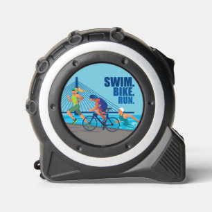 SCHWIMMEN. FAHRRAD. LAUFEN. Triathlon. Triathlete Maßband