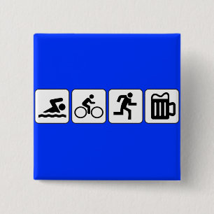 Schwimmen-Fahrrad-Laufgetränk Button
