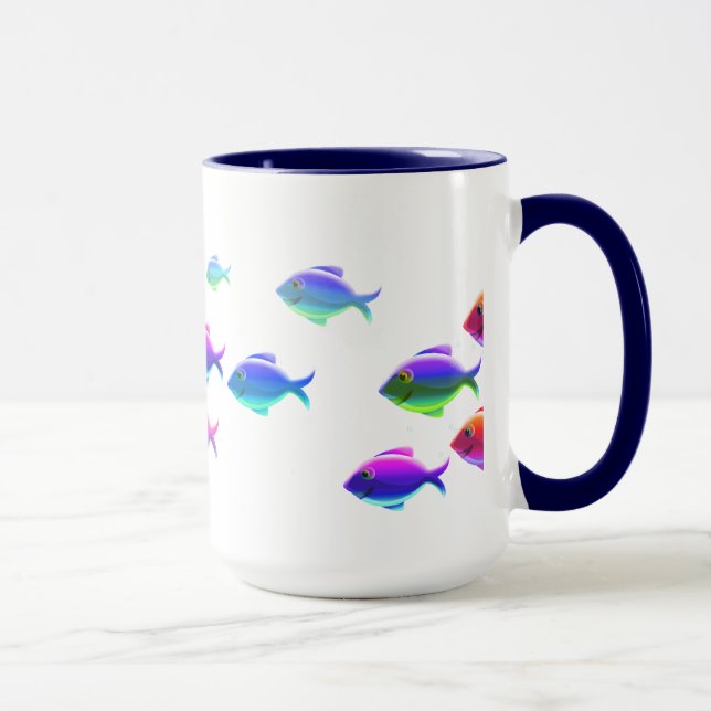 Schwimmen-Fische Tasse (Rechts)