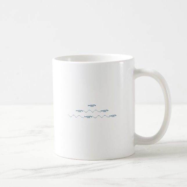 Schwimmen-Fischeemoticons-Logo Kaffeetasse (Rechts)