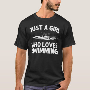 Schwimmen für Mädchen Kinder Schwimmen Schwimmen T-Shirt