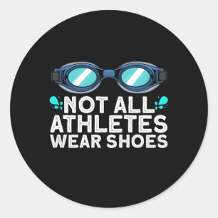 Schwimmen für Schwimmer Schwimmer Schluchten Runder Aufkleber