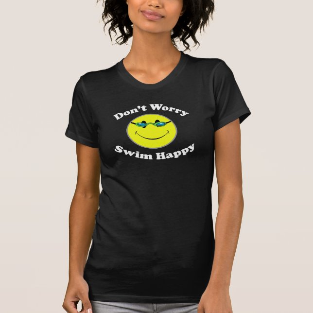 Schwimmen glücklich T-Shirt (Vorderseite)