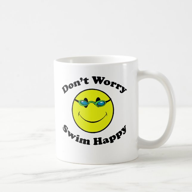 Schwimmen glücklich tasse (Rechts)