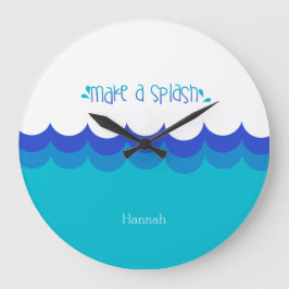 Schwimmen Große Wanduhr