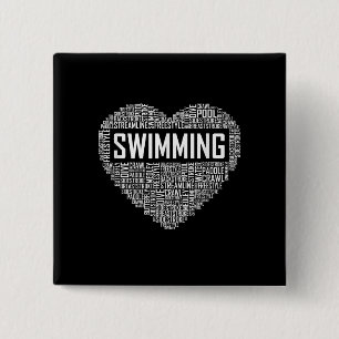 Schwimmen Herzbusse Schwimmer Geschenk schwimmen L Button
