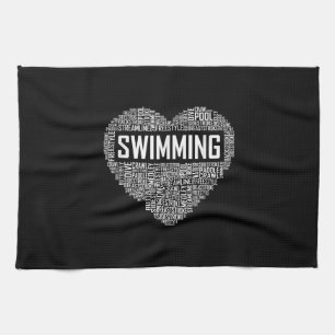 Schwimmen Herzbusse Schwimmer Geschenk schwimmen L Geschirrtuch