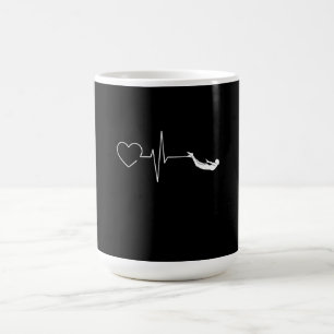 Schwimmen Herzschlag Geschenk für das Baden Kaffeetasse