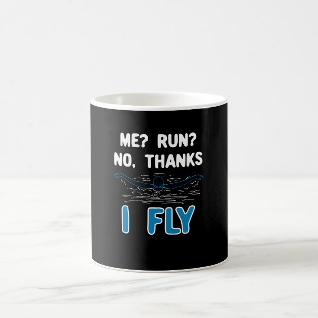 Schwimmen - Ich fliege Kaffeetasse (Mittel)