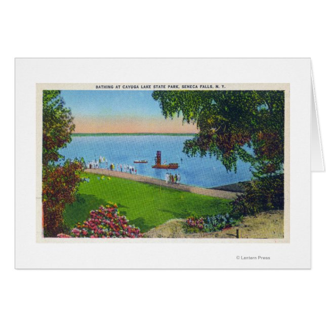 Schwimmen im Cayuga Lake Staat Park (Vorderseite (Horizontal))