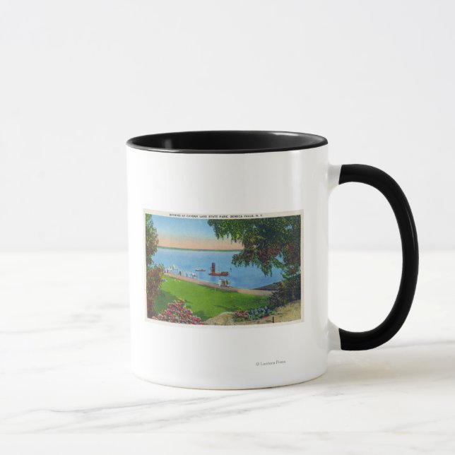 Schwimmen im Cayuga Lake Staat Park Tasse (Rechts)