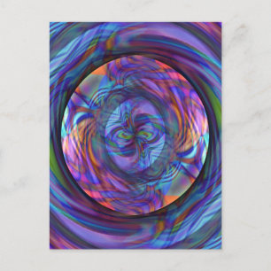 Schwimmen in einem Gedankenpool Postkarte