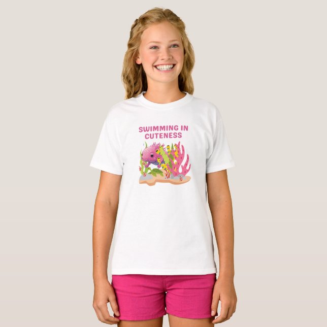 Schwimmen in Knute T-Shirt (Vorne ganz)