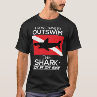 Schwimmen in meinem Tauchbuddy Funny Shark Scuba T T-Shirt