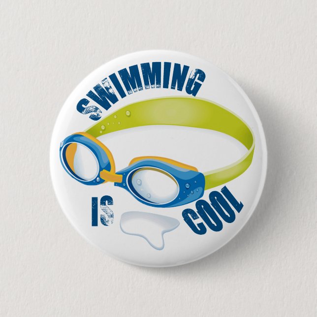 SCHWIMMEN IST COOL BUTTON (Vorderseite)