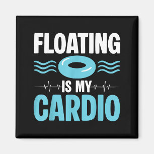 Schwimmen ist mein Cardio ol Fitness Humor Magnet